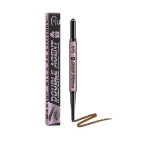 RUDE Double Agent 2 in 1 Eyebrow Pencil & Powder (Variants: Hazel)